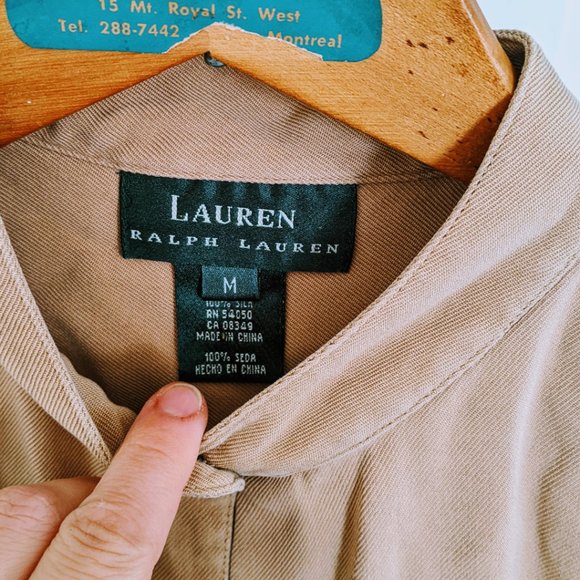 Lauren Ralph Lauren Button Down in Camel (M) - Picture 2 of 2